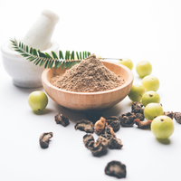 Ayurvedic herbs like Ashwagandha and Brahmi, used for stress reduction